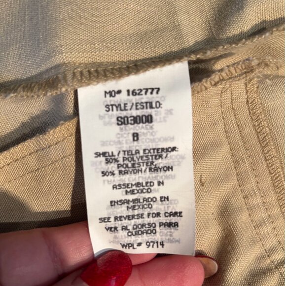 Sag Harbor vintage cream 2 piece skirt suit oversize blazer sz 8 - Picture 15 of 16